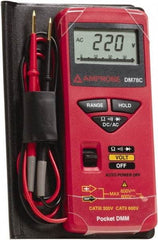 Amprobe - 3156830, CAT II, CAT 0, 600 VAC/VDC, Digital Average Responding Multimeter - 32 mOhm, Measures Voltage, Resistance - Americas Industrial Supply