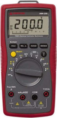 Amprobe - 4018651, CAT III, 600 VAC/VDC, Digital Average Responding Multimeter - 40 mOhm, Measures Voltage, Capacitance, Current, Frequency, Resistance, Temperature - Americas Industrial Supply