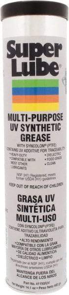 Synco Chemical - 14.1 oz Cartridge Synthetic Grease Cartridge - Translucent White, Food Grade, 450°F Max Temp, NLGIG 2, - Americas Industrial Supply