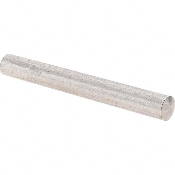 Value Collection - 6mm Diam x 50mm Pin Length 303 Stainless Steel Precision Dowel Pin - Unhardened, 1 Beveled & 1 Rounded End - Americas Industrial Supply