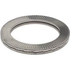 Value Collection - 1", 1.548" OD, Uncoated, Stainless Steel Wedge Lock Washer - Grade 316L, 1.092 to 1.108" ID - Americas Industrial Supply