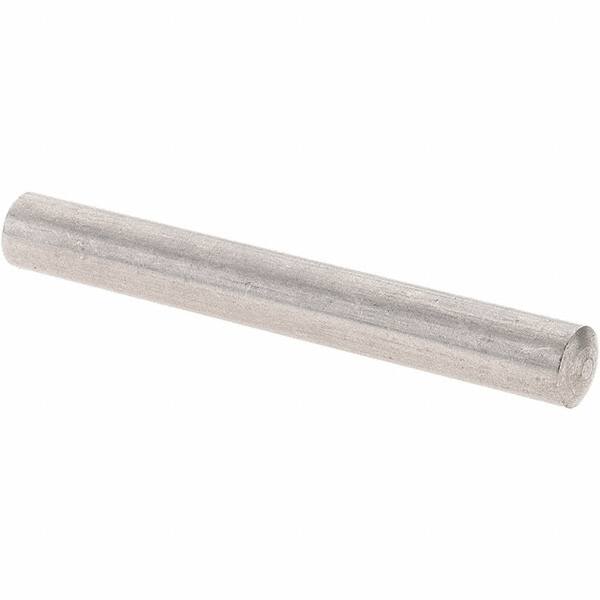 Value Collection - 4mm Diam x 32mm Pin Length 303 Stainless Steel Precision Dowel Pin - Unhardened, 1 Beveled & 1 Rounded End - Americas Industrial Supply