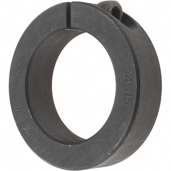 Value Collection - 40mm Bore, Steel, One Piece Clamp Collar - 2-3/8" Outside Diam - Americas Industrial Supply