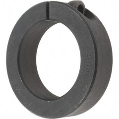 Value Collection - 40mm Bore, Steel, One Piece Clamp Collar - 2-3/8" Outside Diam - Americas Industrial Supply