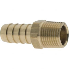 Value Collection - 3/8 MNPTF Thread Barb x MNPTF Adapter - 1/2" ID Hose, Brass - Americas Industrial Supply