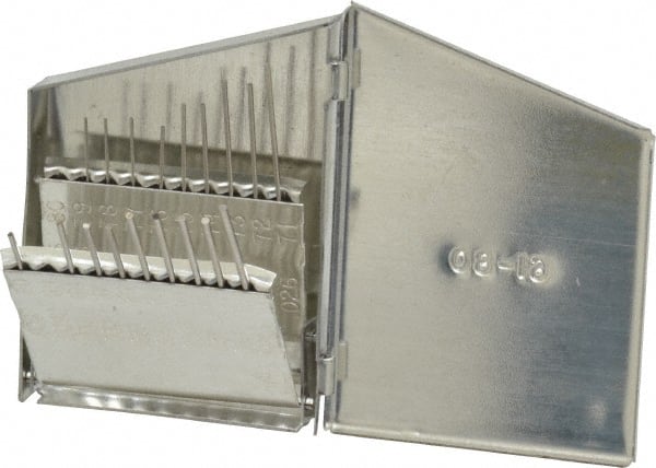 Chicago-Latrobe - 20 Piece, #80 to #1, Bright Finish, High Speed Steel Drill Blank Set - Americas Industrial Supply