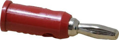 Pomona - Red Electrical Test Equipment Banana Plug - Americas Industrial Supply