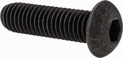 Value Collection - 1/2-13 UNC Hex Socket Drive, Button Screw - Alloy Steel, Black Oxide Finish, Fully Threaded, 1-3/4" Length Under Head - Americas Industrial Supply