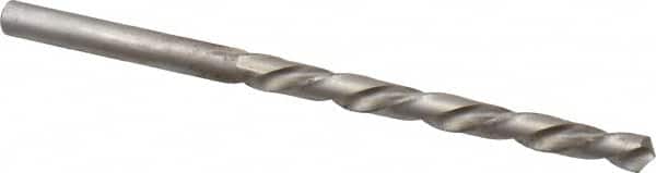 Chicago-Latrobe - #8 118° High Speed Steel Jobber Drill - Bright Finish, Left Hand Cut, Spiral Flute, Straight Shank, 3-5/8" OAL, Standard Point - Americas Industrial Supply