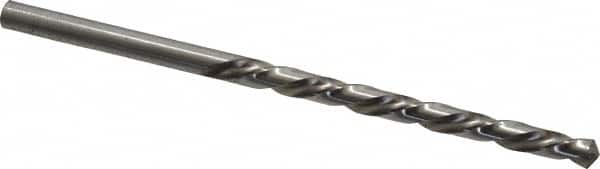 Chicago-Latrobe - #21 118° High Speed Steel Jobber Drill - Bright Finish, Left Hand Cut, Spiral Flute, Straight Shank, 3-1/2" OAL, Standard Point - Americas Industrial Supply