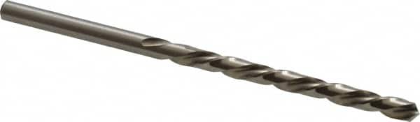 Chicago-Latrobe - #26 118° High Speed Steel Jobber Drill - Bright Finish, Left Hand Cut, Spiral Flute, Straight Shank, 3" OAL, Standard Point - Americas Industrial Supply
