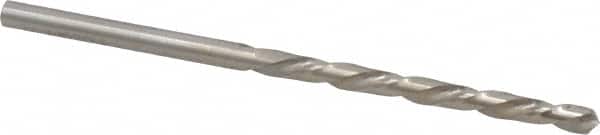 Chicago-Latrobe - #28 118° High Speed Steel Jobber Drill - Bright Finish, Left Hand Cut, Spiral Flute, Straight Shank, 2-7/8" OAL, Standard Point - Americas Industrial Supply