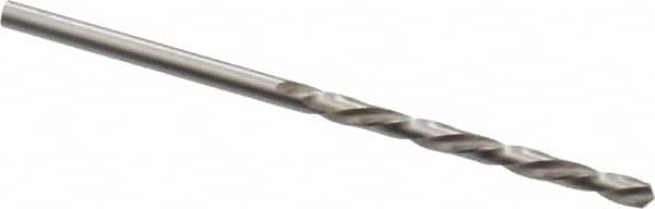 Chicago-Latrobe - #33 118° High Speed Steel Jobber Drill - Bright Finish, Left Hand Cut, Spiral Flute, Straight Shank, 2-5/8" OAL, Standard Point - Americas Industrial Supply