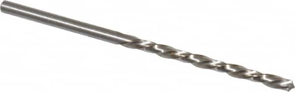 Chicago-Latrobe - #34 118° High Speed Steel Jobber Drill - Bright Finish, Left Hand Cut, Spiral Flute, Straight Shank, 2-5/8" OAL, Standard Point - Americas Industrial Supply