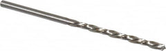 Chicago-Latrobe - #34 118° High Speed Steel Jobber Drill - Bright Finish, Left Hand Cut, Spiral Flute, Straight Shank, 2-5/8" OAL, Standard Point - Americas Industrial Supply
