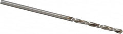 Chicago-Latrobe - #49 118° High Speed Steel Jobber Drill - Bright Finish, Left Hand Cut, Spiral Flute, Straight Shank, 2" OAL, Standard Point - Americas Industrial Supply