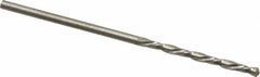 Chicago-Latrobe - #52 118° High Speed Steel Jobber Drill - Bright Finish, Left Hand Cut, Spiral Flute, Straight Shank, 1-7/8" OAL, Standard Point - Americas Industrial Supply