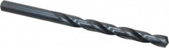 Chicago-Latrobe - 19/64" 135° High Speed Steel Jobber Drill - Oxide Finish, Right Hand Cut, Spiral Flute, Straight Shank, 4-3/8" OAL, Split Point - Americas Industrial Supply