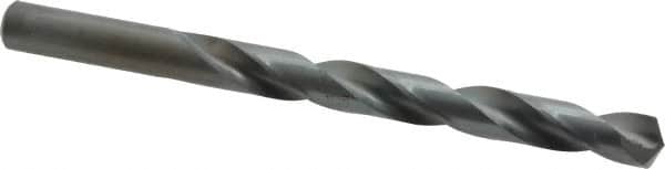 Chicago-Latrobe - 13/32" 135° High Speed Steel Jobber Drill - Oxide Finish, Right Hand Cut, Spiral Flute, Straight Shank, 5-1/4" OAL, Split Point - Americas Industrial Supply