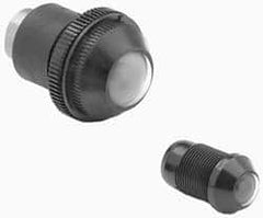 Norgren - 10-32 Female UNF Bottom Rotowink Pressure Indicator - 1 to 15 psiG, Black Unactuated Color & Yellow Actuated Color - Americas Industrial Supply