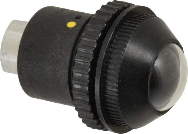 Norgren - 1/8" Female NPTF Bottom Rotowink Pressure Indicator - 10 to 125 psiG, Black Unactuated Color & Yellow Actuated Color - Americas Industrial Supply