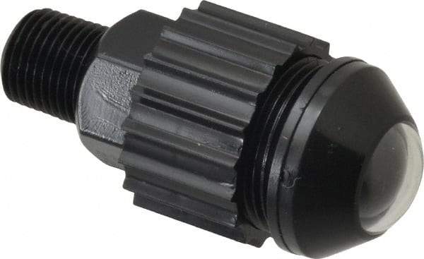 Norgren - 1/8" Male NPTF Bottom Rotowink Pressure Indicator - 15 to 150 psiG, Black Unactuated Color & Red Actuated Color - Americas Industrial Supply