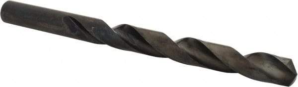 Chicago-Latrobe - Letter W 135° High Speed Steel Jobber Drill - Oxide Finish, Right Hand Cut, Spiral Flute, Straight Shank, 5-1/8" OAL, Split Point - Americas Industrial Supply