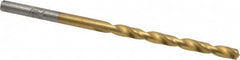 Chicago-Latrobe - #28 135° Cobalt Jobber Drill - TiN Finish, Right Hand Cut, Spiral Flute, Straight Shank, 2-7/8" OAL, Split Point - Americas Industrial Supply
