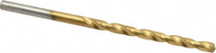 Chicago-Latrobe - #29 135° Cobalt Jobber Drill - TiN Finish, Right Hand Cut, Spiral Flute, Straight Shank, 2-7/8" OAL, Split Point - Americas Industrial Supply