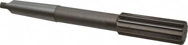 Interstate - 1-9/16" High Speed Steel 12 Flute Chucking Reamer - Straight Flute, 4MT Morse Taper Shank, 3-1/2" Flute Length, 12-1/2" OAL - Americas Industrial Supply