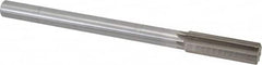 Interstate - 19mm High Speed Steel Chucking Reamer - Straight Flute, Straight Shank, 2-1/4" Flute Length, 9" OAL - Americas Industrial Supply