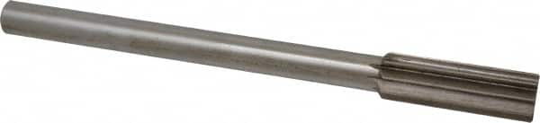 Interstate - 21mm High Speed Steel Chucking Reamer - Straight Flute, Straight Shank, 2-1/2" Flute Length, 9-1/2" OAL - Americas Industrial Supply