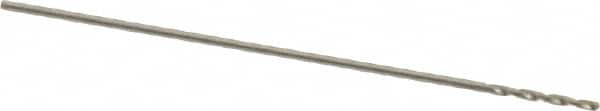 Chicago-Latrobe - #80 118° High Speed Steel Jobber Drill - Bright Finish, Right Hand Cut, Spiral Flute, Straight Shank, 3/4" OAL, Standard Point - Americas Industrial Supply
