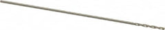 Chicago-Latrobe - #80 118° High Speed Steel Jobber Drill - Bright Finish, Right Hand Cut, Spiral Flute, Straight Shank, 3/4" OAL, Standard Point - Americas Industrial Supply
