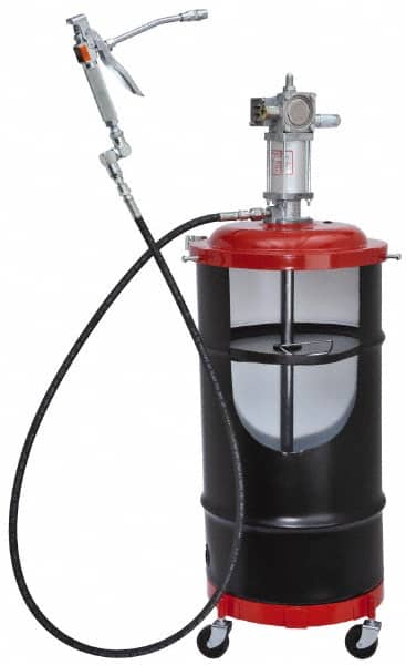 Lincoln - Grease Lubrication 80 Cu In/min Flow Aluminum Air-Operated Pump - For 120 Lb Container - Americas Industrial Supply