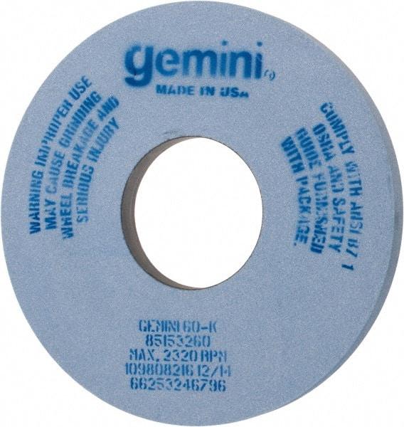 Norton - 14" Diam x 5" Hole x 1" Thick, K Hardness, 60 Grit Surface Grinding Wheel - Aluminum Oxide, Type 1, Medium Grade, 2,320 Max RPM, No Recess - Americas Industrial Supply