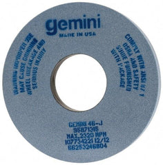 Norton - 14" Diam x 5" Hole x 1-1/2" Thick, J Hardness, 46 Grit Surface Grinding Wheel - Aluminum Oxide, Type 1, Coarse Grade, 2,320 Max RPM, No Recess - Americas Industrial Supply