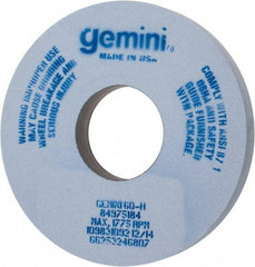 Norton - 14" Diam x 5" Hole x 1-1/2" Thick, H Hardness, 60 Grit Surface Grinding Wheel - Aluminum Oxide, Type 1, Medium Grade, 1,775 Max RPM, No Recess - Americas Industrial Supply