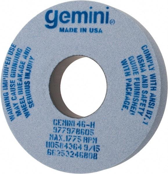 Norton - 14" Diam x 5" Hole x 2" Thick, H Hardness, 46 Grit Surface Grinding Wheel - Aluminum Oxide, Type 1, Coarse Grade, 1,775 Max RPM, No Recess - Americas Industrial Supply