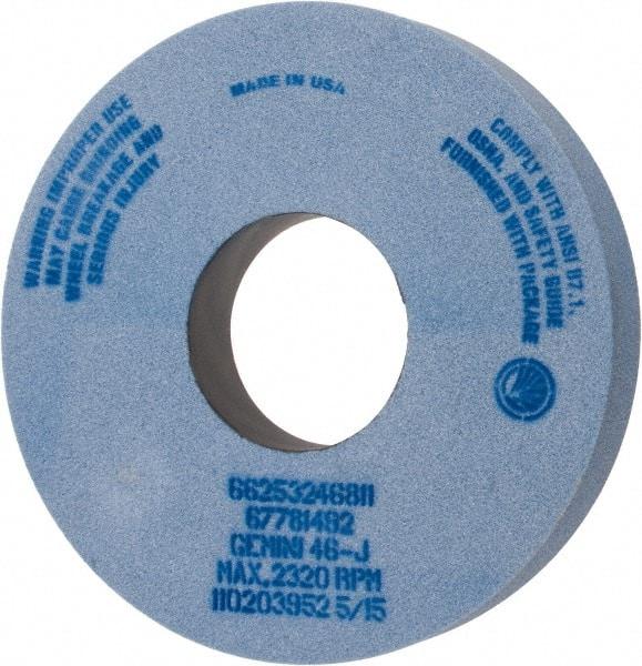 Norton - 14" Diam x 5" Hole x 2" Thick, J Hardness, 46 Grit Surface Grinding Wheel - Aluminum Oxide, Type 1, Coarse Grade, 2,320 Max RPM, No Recess - Americas Industrial Supply