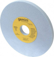 Norton - 7" Diam x 1-1/4" Hole x 1/2" Thick, H Hardness, 60 Grit Surface Grinding Wheel - Aluminum Oxide, Type 1, Medium Grade, 3,600 Max RPM, No Recess - Americas Industrial Supply