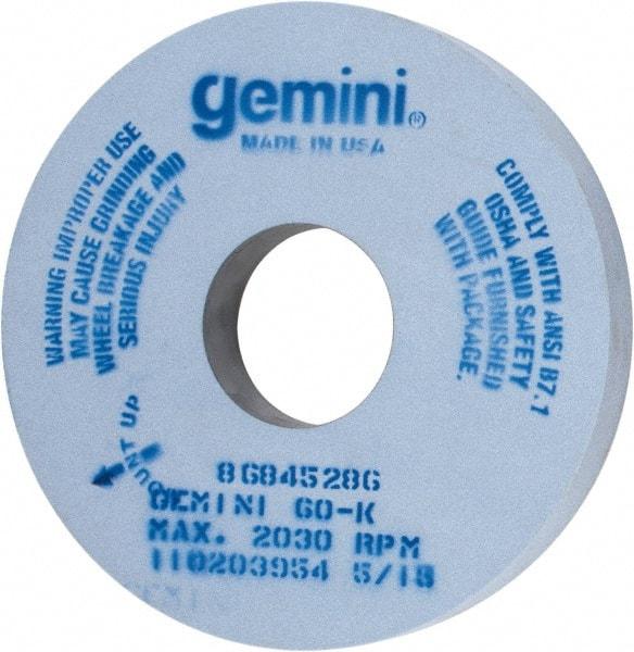 Norton - 16" Diam x 5" Hole x 2" Thick, K Hardness, 60 Grit Surface Grinding Wheel - Aluminum Oxide, Type 1, Medium Grade, 2,030 Max RPM, No Recess - Americas Industrial Supply