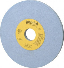 Norton - 7" Diam x 1-1/4" Hole x 1/2" Thick, J Hardness, 60 Grit Surface Grinding Wheel - Aluminum Oxide, Type 1, Medium Grade, 3,600 Max RPM, No Recess - Americas Industrial Supply