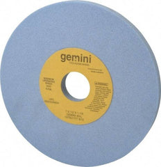 Norton - 7" Diam x 1-1/4" Hole x 1/2" Thick, L Hardness, 60 Grit Surface Grinding Wheel - Aluminum Oxide, Type 1, Medium Grade, 3,600 Max RPM, No Recess - Americas Industrial Supply