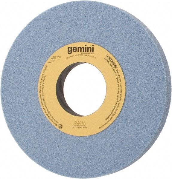 Norton - 10" Diam x 3" Hole x 1" Thick, J Hardness, 46 Grit Surface Grinding Wheel - Aluminum Oxide, Type 1, Coarse Grade, 3,250 Max RPM, No Recess - Americas Industrial Supply