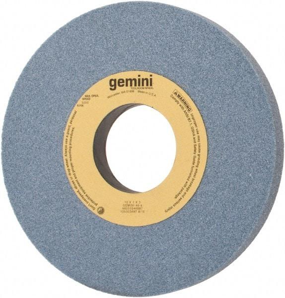 Norton - 10" Diam x 3" Hole x 1" Thick, K Hardness, 46 Grit Surface Grinding Wheel - Aluminum Oxide, Type 1, Coarse Grade, 3,250 Max RPM, No Recess - Americas Industrial Supply