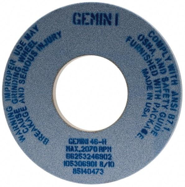 Norton - 12" Diam x 5" Hole x 1" Thick, H Hardness, 46 Grit Surface Grinding Wheel - Aluminum Oxide, Type 1, Coarse Grade, 2,070 Max RPM, No Recess - Americas Industrial Supply