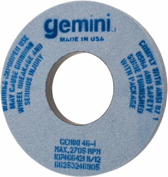 Norton - 12" Diam x 5" Hole x 1" Thick, I Hardness, 46 Grit Surface Grinding Wheel - Aluminum Oxide, Type 1, Coarse Grade, 2,705 Max RPM, No Recess - Americas Industrial Supply