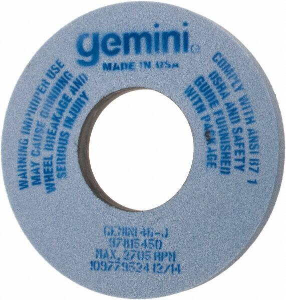 Norton - 12" Diam x 5" Hole x 1" Thick, J Hardness, 46 Grit Surface Grinding Wheel - Aluminum Oxide, Type 1, Coarse Grade, 2,705 Max RPM, No Recess - Americas Industrial Supply