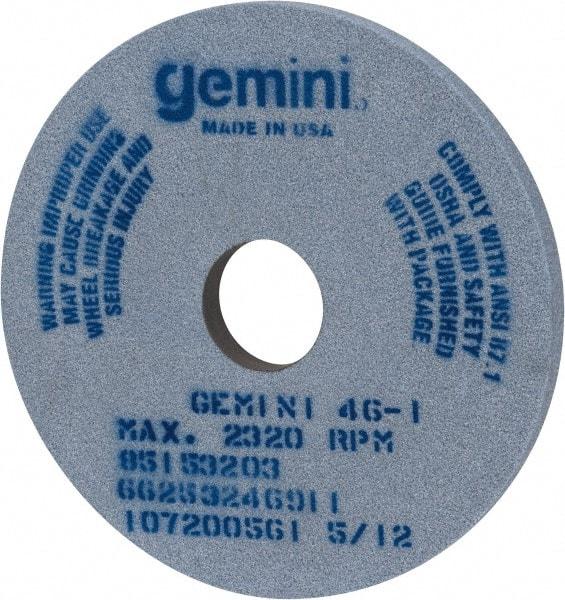Norton - 14" Diam x 3" Hole x 1" Thick, I Hardness, 46 Grit Surface Grinding Wheel - Aluminum Oxide, Type 1, Coarse Grade, 2,320 Max RPM, No Recess - Americas Industrial Supply